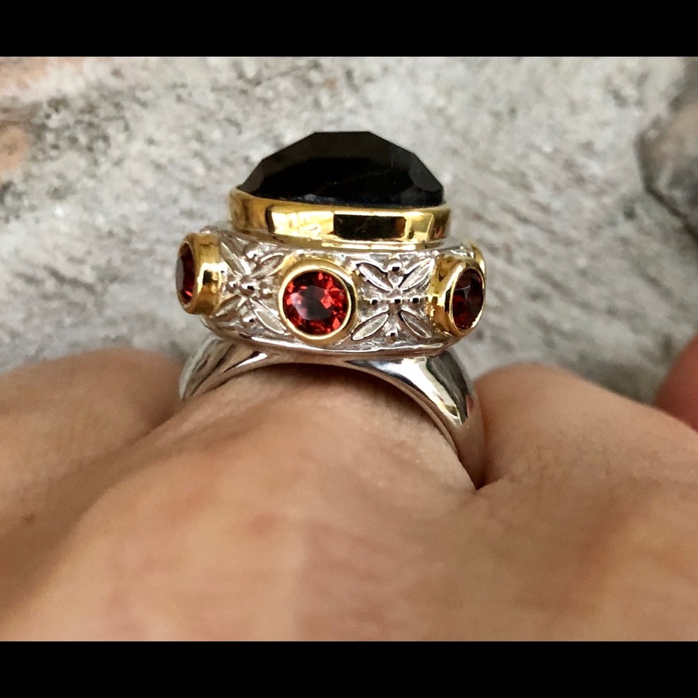 JOYA by Judy Crowell 14mm Onyx Cocktail Ring
